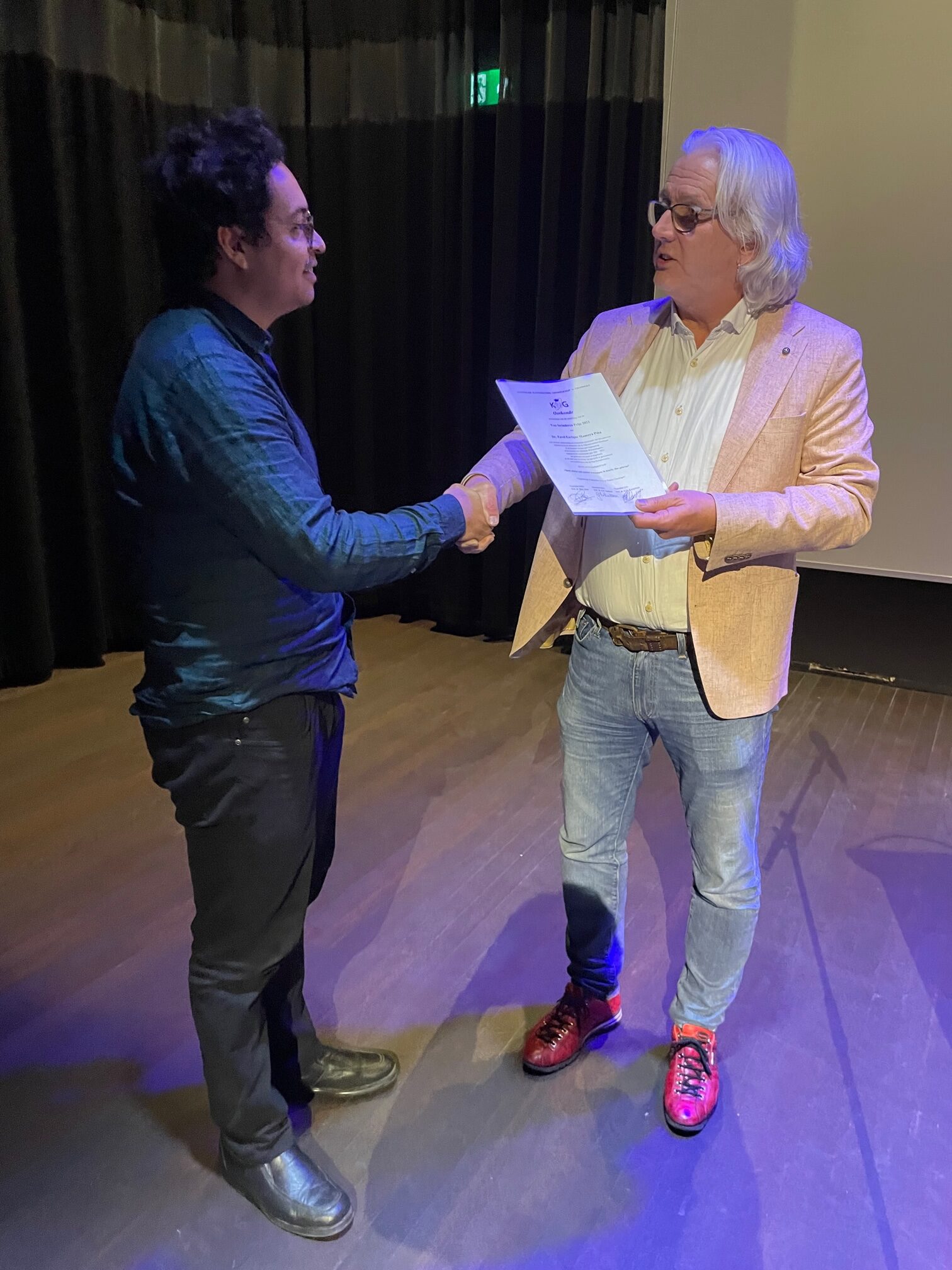 Felicitatie winnaar jury- en publieksprijs: Pavel Enrique Mancera Piña